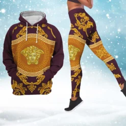VERSACE Premium Hoodie Leggings Set For WOMEN 2025 MRS-AF+DDK-2211003