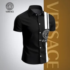 VERSACE Premium Short Sleeve Button Shirt LUX-SP-001RDP5LM1K
