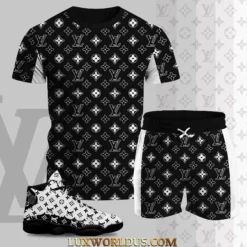 LOUIS VUITTON Premium T-Shirt & Shorts Match AJ 13 Sneaker Hot Summer 2025 LUX-TX+STK-0OW1MVCBG