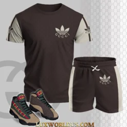 GUCCI Premium T-Shirt & Shorts Match AJ 13 Sneaker Hot Summer 2025 LUX-TX+STK-0KMARFKGQ