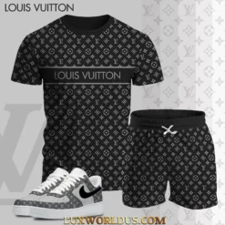 LOUIS VUITTON T-Shirt & Shorts Match AF1 Sneaker Hot 2025 LUX-TX+STK-0085RT7MY
