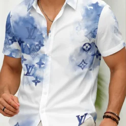 LOUIS VUITTON Premium Short Sleeve Button Shirt LUX-SP-042EKVDML