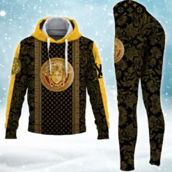 Louis Vuitton x Versace Premium New HOTTEST Hoodie & Leggings Set For WOMEN 2025 MRS-AF+DDK-HOT00044