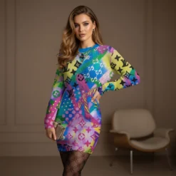 Premium LOUIS VUITTON Sweater Dress LUX-MLQ-NEW1848113