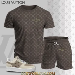 LOUIS VUITTON T-Shirt & Shorts Match AF1 Sneaker Hot 2025 LUX-TX+STK-06WBWBHVY