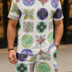 LOUIS VUITTON Limited Edition T-Shirt & Shorts Set  LUX-TX+STK-0SR3WCXFF