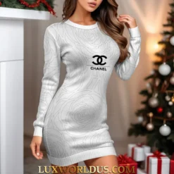 CHANEL Premium SWEATER DRESS Limited Edition 2025 LUX-MLQ-00W2INNNJ