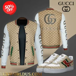 [LIMITED] GUCCI Varsity Jacket x AF1 Sneaker Hot 2025 LUX-BJ1+F40-000KBAWLG0I