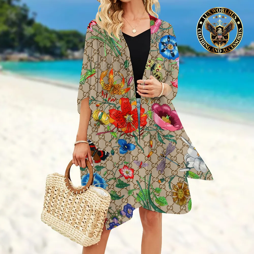 GUCCI Luxury Beach Robe 💖 Limited Edition Summer 2024 LUX-YPF-0000A7ZUNATK
