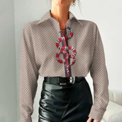 GUCCI Luxury Long Sleeve Button Shirt 2024 LUX-NCY-0000EZQ4MZVX