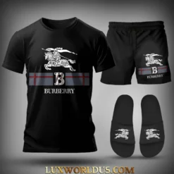 BURBERRY T-Shirt & Short Match Slides 2025 LUX-TX+STK+Z65-0Y8Q0PAMT