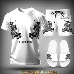 BURBERRY T-Shirt & Short Match Slides 2025 LUX-TX+STK+Z65-0S0AMTARH