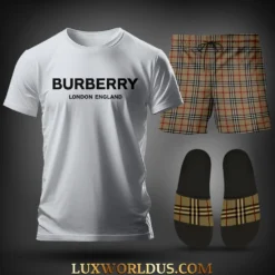 BURBERRY T-Shirt & Short Match Slides 2025 LUX-TX+STK+Z65-00A0OOYDI