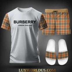 BURBERRY T-Shirt & Short Match Slides 2025 LUX-TX+STK+Z65-0FGVYJPXD