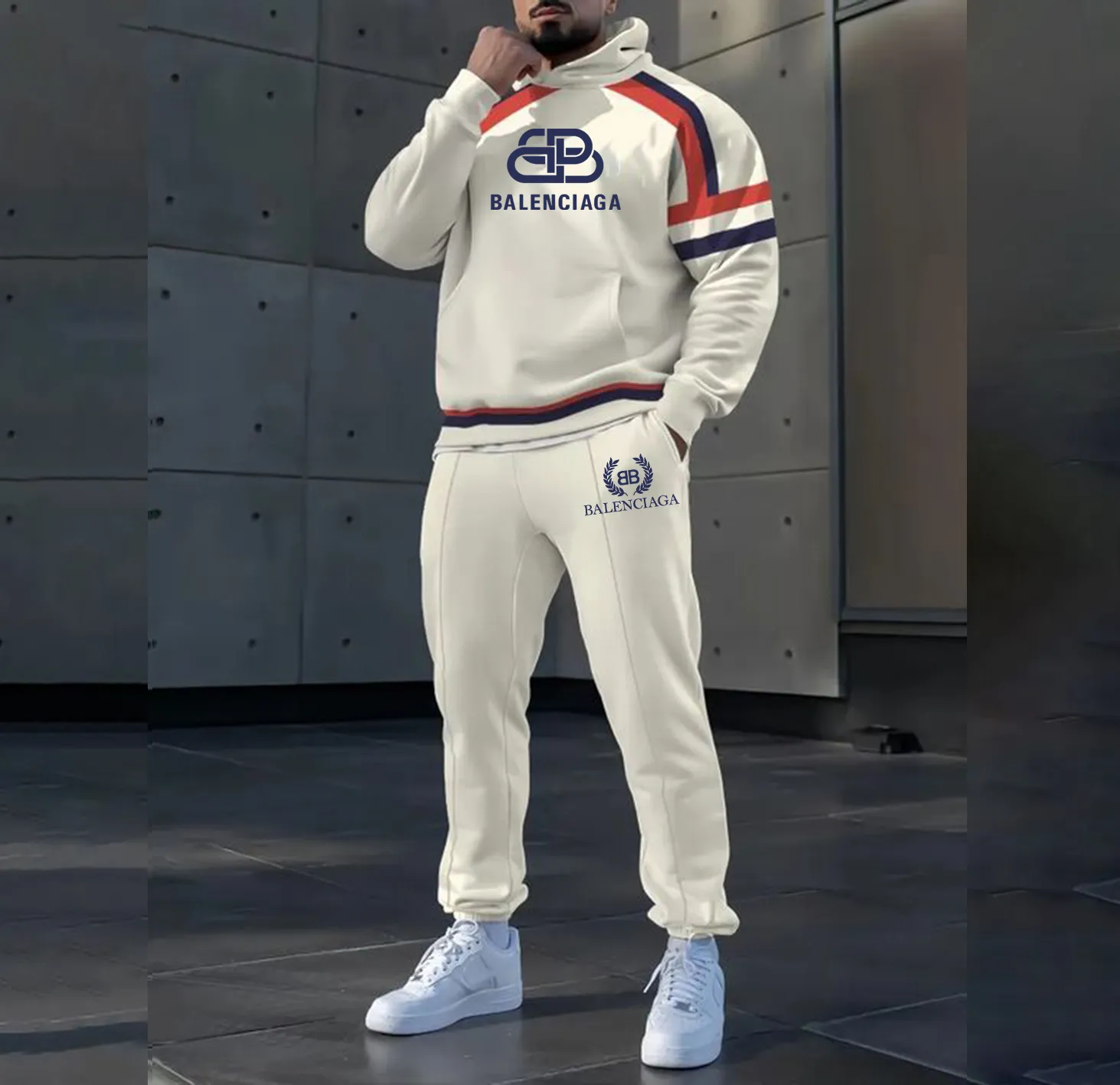 BALENCIAGA Limited Edition HOODIE & PANTS Set 2025 LUX-AF+CK-UEPSPCV8