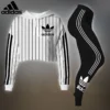 ADIDAS Premium Cropped Hoodie Leggings Set  LUX-CRF+DDK-Y3ADHCBY