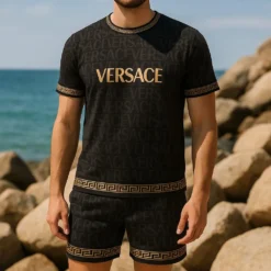 VERSACE Set T-Shirt & Shorts Limited Edition Summer LUX-TX+STK-0II6PQAQG