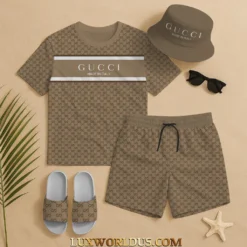 GUCCI Premium T-Shirt & Shorts Summer Set 2025 LUX-TX+STK-0FVBU58CH