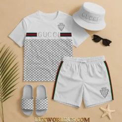 GUCCI Premium T-Shirt & Shorts Summer Set 2025 LUX-TX+STK-0146MAAPQ
