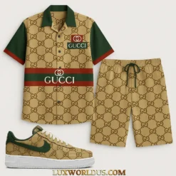 GUCCI Limited Edition Hawaiian Set Match AF1 Sneaker LUX-CCY+STK+F40-069IUEY72