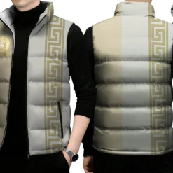 VERSACE Limited Edition Sleeveless Down Jacket LUX-C290-000VBB6WAY