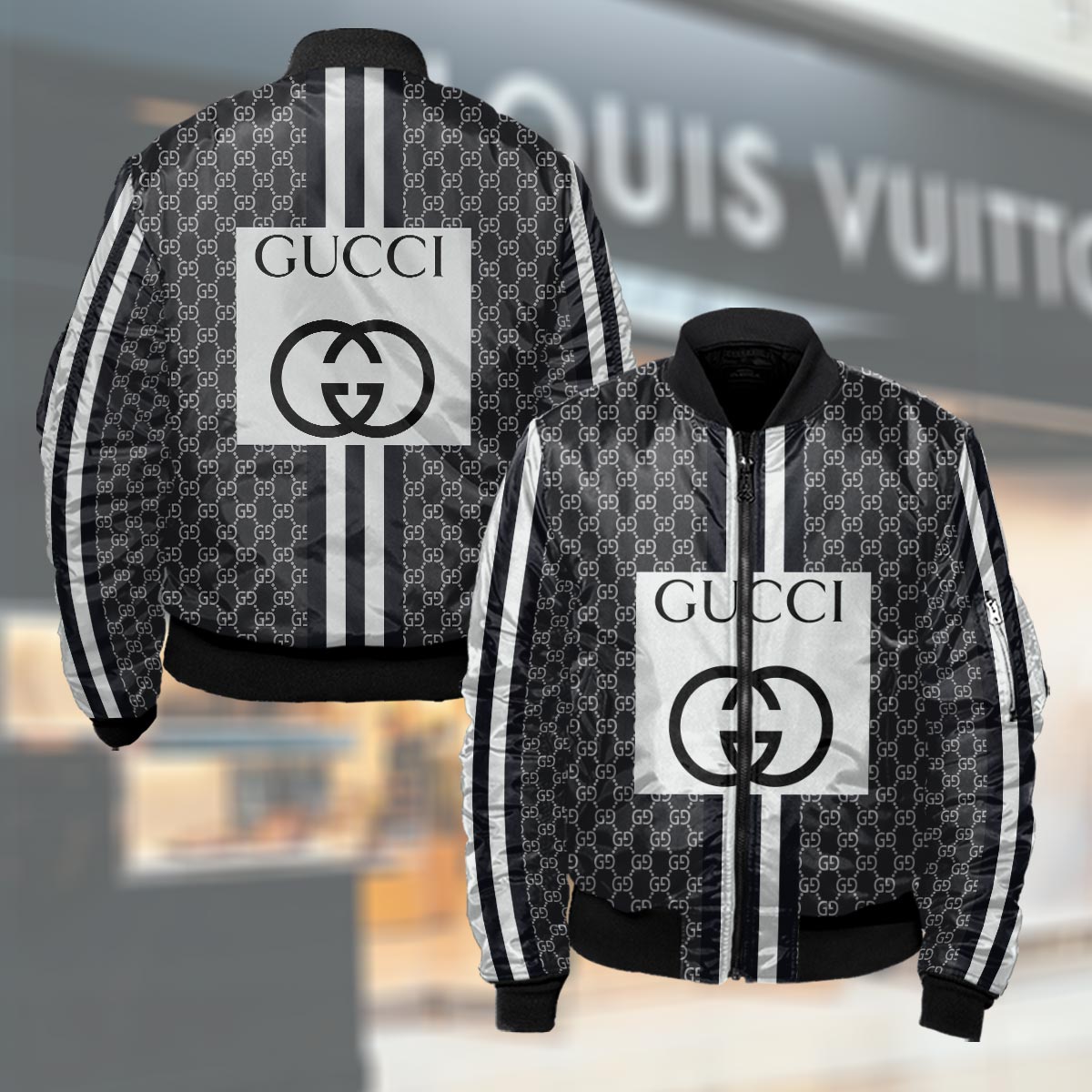 Limited Edition GUCCI Bomber Jacket for Men And Women MRS-JK-000BDLOUAI0 - Image 2