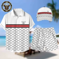 [NEW] Luxury GUCCI Hawaii Shirt & Short x Cap For Man Summer 2025 LUX-BKGCY+STK+CAP-GC136815