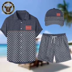 [NEW] Luxury GUCCI Hawaii Shirt & Short x Cap For Man Summer 2025 LUX-BKGCY+STK+CAP-GC136817