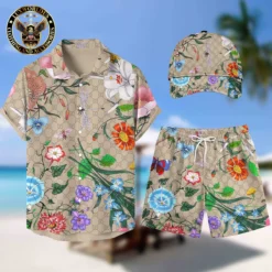 [NEW] Luxury GUCCI Hawaii Shirt & Short x Cap For Man Summer 2025 LUX-BKGCY+STK+CAP-GC136818