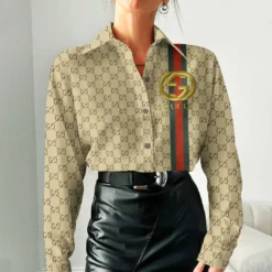 GUCCI Luxury Long Sleeve Button Shirt 2024 LUX-NCY-000065NE66JV