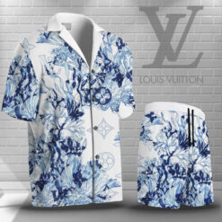 LOUIS VUITTON Limited Edition Hawaiian Shirt & Shorts LUX-CY+STK-VS005ML1DEBP
