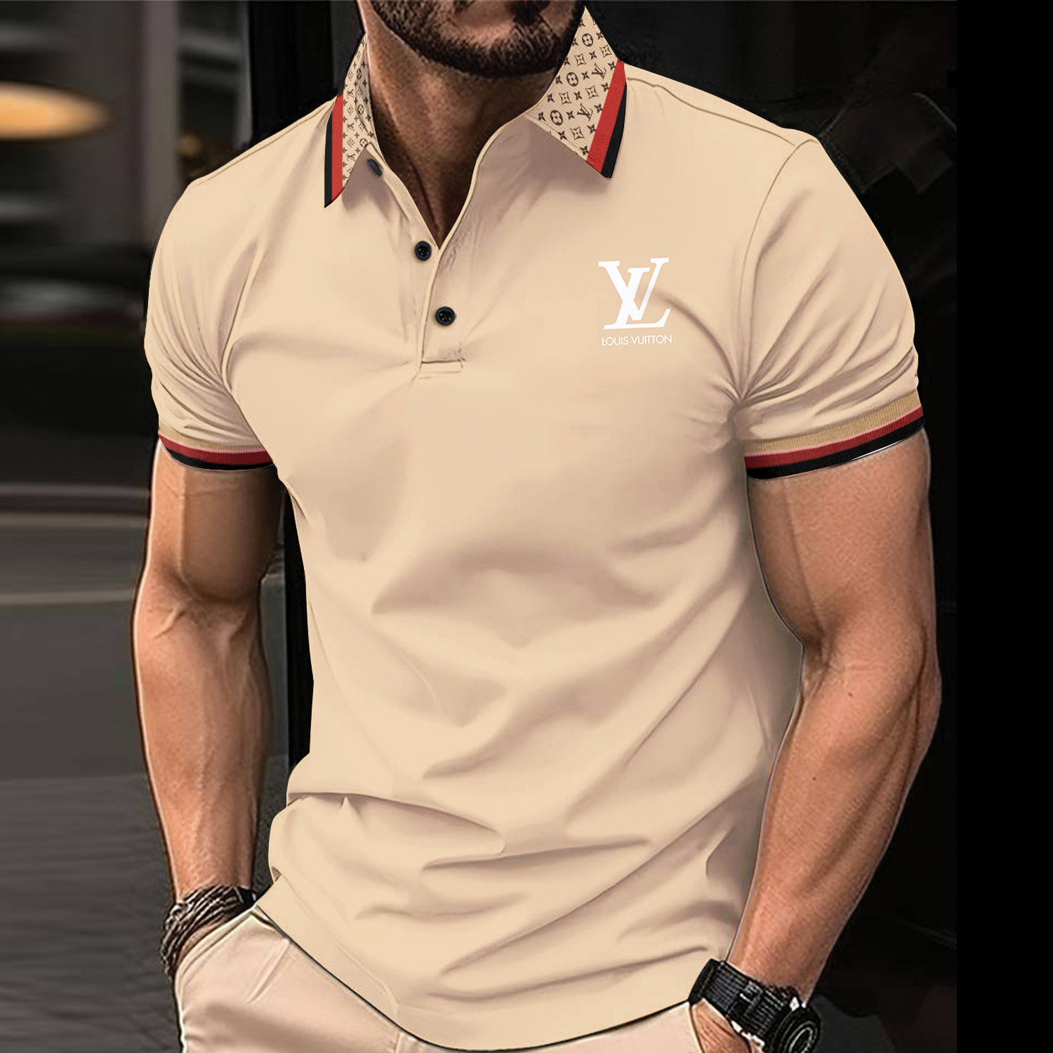 NEW Arrival LOUIS VUITTON Polo Shirt For MEN 2024 MRS-PO-LV136808