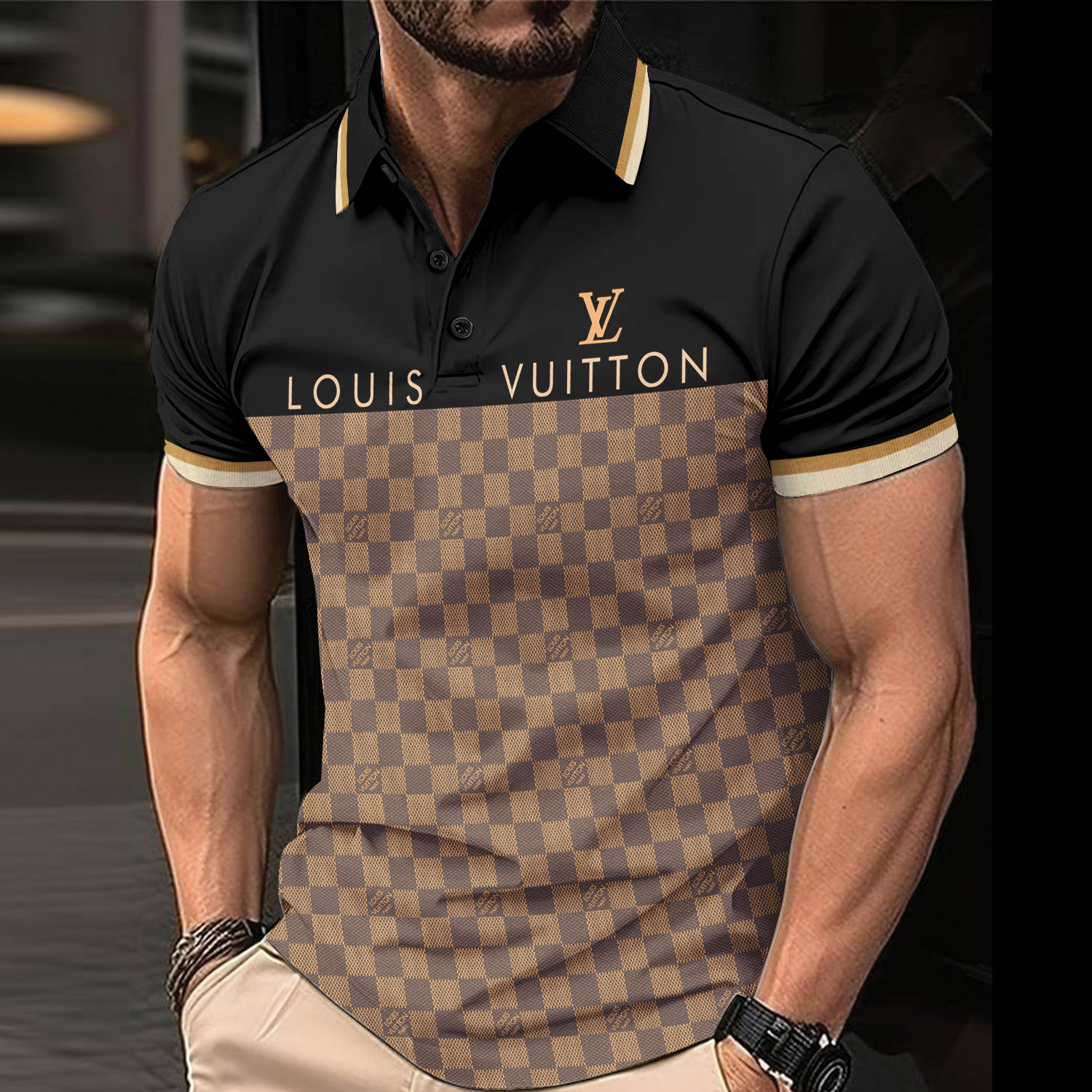 NEW Arrival LOUIS VUITTON Polo Shirt For MEN 2024 MRS-PO-LV136804
