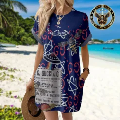 GUCCI Premium Short Sleeve Pocket Dress 💖 Summer 2024 LUX-CJX1-0000TVTC6HST