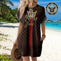 GUCCI Premium Short Sleeve Pocket Dress 💖 Summer 2024 LUX-CJX1-0000TSZKK3C6