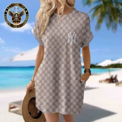 GUCCI Premium Short Sleeve Pocket Dress 💖 Summer 2024 LUX-CJX1-0000JVXJB6NE