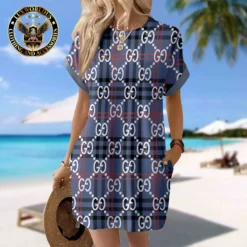 GUCCI Premium Short Sleeve Pocket Dress 💖 Summer 2024 LUX-CJX1-0000YSAQDWQF