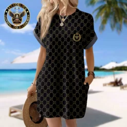 GUCCI Premium Short Sleeve Pocket Dress 💖 Summer 2024 LUX-CJX1-0000Q9S4L6XW
