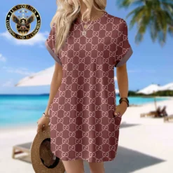 GUCCI Premium Short Sleeve Pocket Dress 💖 Summer 2024 LUX-CJX1-0000L9U7ZXJK