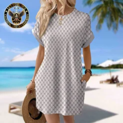 GUCCI Premium Short Sleeve Pocket Dress 💖 Summer 2024 LUX-CJX1-0000LA8HBU6K
