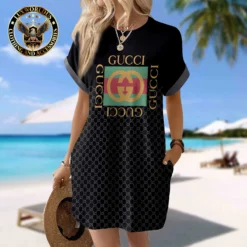 GUCCI Premium Short Sleeve Pocket Dress 💖 Summer 2024 LUX-CJX1-0000OJ1SNHOR