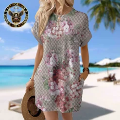 GUCCI Premium Short Sleeve Pocket Dress 💖 Summer 2024 LUX-CJX1-0000JOW15O9X