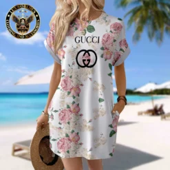 GUCCI Premium Short Sleeve Pocket Dress 💖 Summer 2024 LUX-CJX1-0000M3A0K0D4