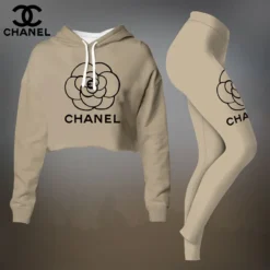 CHANEL Premium Cropped Hoodie Leggings Set  LUX-CRF+DDK-GHLWVACQ