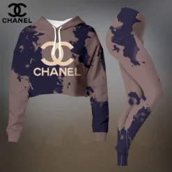 CHANEL Premium Cropped Hoodie Leggings Set  LUX-CRF+DDK-Y7KD3ZYV