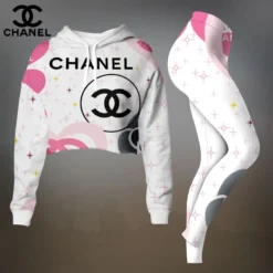 CHANEL Premium Cropped Hoodie Leggings Set  LUX-CRF+DDK-HVCLIBCJ