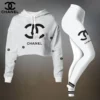 CHANEL Premium Cropped Hoodie Leggings Set  LUX-CRF+DDK-M5BMQTBW