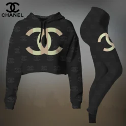CHANEL Premium Cropped Hoodie Leggings Set  LUX-CRF+DDK-IPXY4PWW