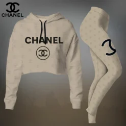 CHANEL Premium Cropped Hoodie Leggings Set  LUX-CRF+DDK-LFKRMU6G