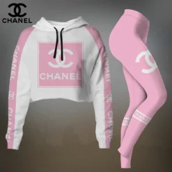 CHANEL Premium Cropped Hoodie Leggings Set  LUX-CRF+DDK-LNIFCBCX